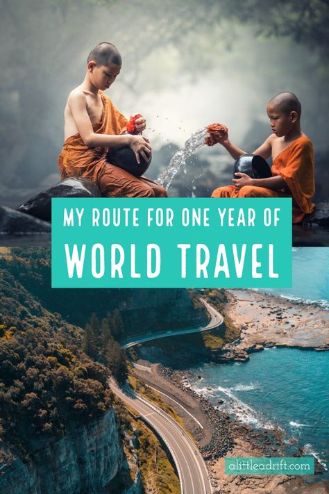 My Route for One Year of World Travel Round The World Trip, Itinerary Planning, Long Term Travel, Full Time Travel, Travel Route, Travel Blogging, Slow Travel, It's Cold Outside, Round The World
