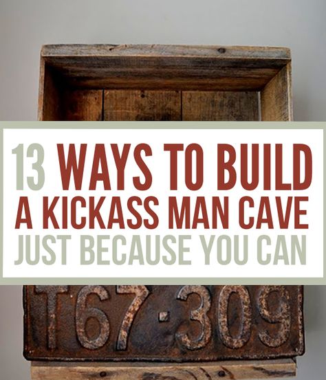 Vintage Cool Garage Ideas Man Cave Stuff, Cave Diy, Industrial Man Cave, Best Man Caves, Small Man Cave, Mancave Garage, Man Cave Ideas, Man Cave Design, Man Cave Diy