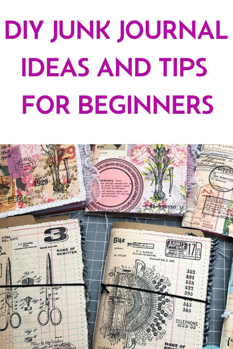 Junk Journaling and Scrapbooking Tips and Tutorials For Beginners – Artisan Shopper How To Make Junk Journal Pages, How To Make Pockets For Junk Journals, Junk Journal Page Layout Ideas, April Scrapbook Ideas, How To Make A Junk Journal For Beginners, Junk Journal How To, Junk Journal Signature Ideas, Small Junk Journals, Vintage Junk Journal Cover Ideas