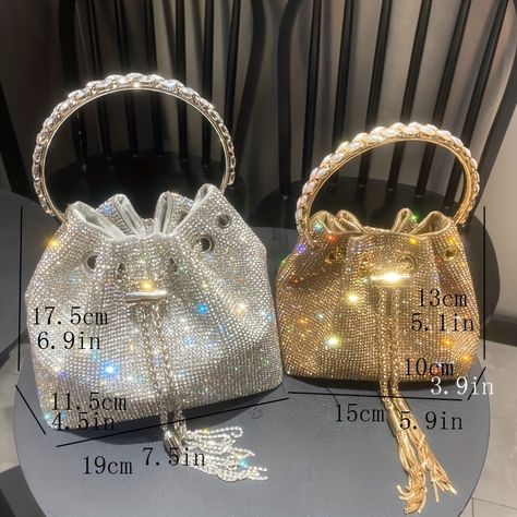 Gold Dior Bag, Gold Purse Clutch, Luxury Clutch Purse, Purses 2024, Polti Bag, Cute Small Purses, Prom Bags, Sparkly Handbag, Fancy Clutch Purse