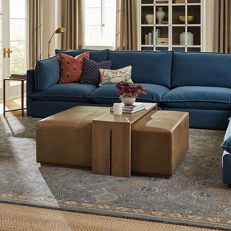 Sectional with ottoman