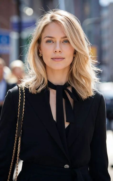 29 Fabulous Mid-Length Haircut Ideas for Fine Hair Haircut Ideas For Fine Hair, Ideas For Fine Hair, Blond Pony, Ash Blonde Bob, Mid Length Blonde, Brunette Hair Cuts, Rich Brunette, Soft Blonde, Square Face Shape