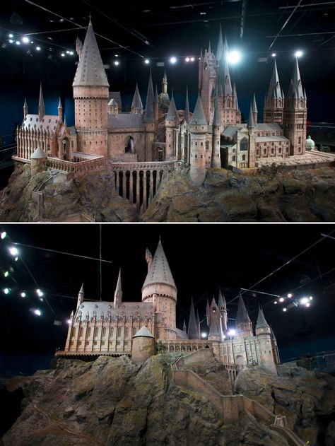 Hogwarts Castle Replica Model; Warner Bros. Leavesden Studios Hogwarts Model, Harry Potter Castle, Anime Sasuke, Lego Hogwarts, Hp Harry Potter, Hogwarts Castle, Set Designs, Harry Potter Obsession, Studio Tour