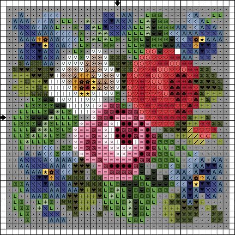 Pixel Quilting, Rose Cross Stitch Pattern, Floral Cross Stitch Pattern, Miniature Embroidery, Vintage Cross Stitch Pattern, Pola Kristik, Beautiful Cross Stitch, Cross Stitch Patterns Flowers, Cross Stitch Pictures