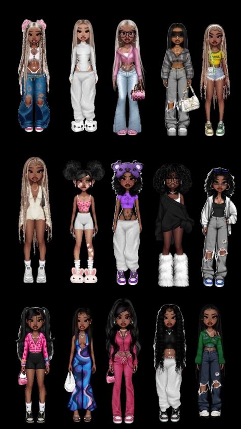 Everskies Baddie Outfit, Everskies Summer Outfits, Rhinestone Outfit Ideas, Ever Skies Outfits, Bratz Doll Outfits Inspiration, Estilo Bratz, Bratz Aesthetic Outfit, Everskies Characters, Everskies Fits