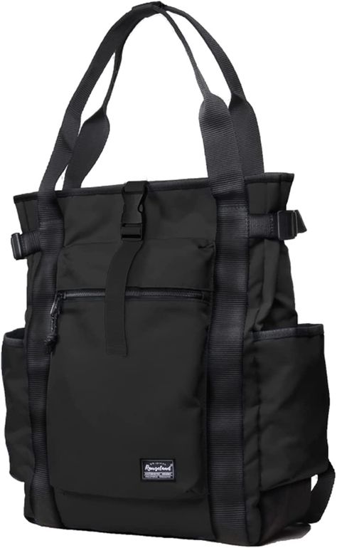 Amazon.com: Rangeland Unisex Laptop Tote Backpack Convertible Lightweight Durable Stylish Everyday Shoulder Tote bag Backpack with Water Bottle Pocket for Women Work Travel School, Blue-Green : Electronics Tote Bag With Water Bottle Pocket, Outfit With Backpack, Work Backpack Women, Office Backpack, Stylish Laptop Bag, Tote Bag Backpack, Navy Backpack, Convertible Tote Bag, Stylish School Bags