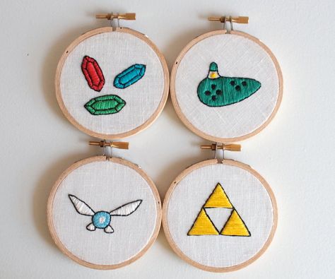 Hunger Games Embroidery, Loz Embroidery, Gamer Embroidery, Gaming Embroidery, Legend Of Zelda Embroidery, Minecraft Embroidery, Video Game Embroidery, Nerd Embroidery, Zelda Embroidery