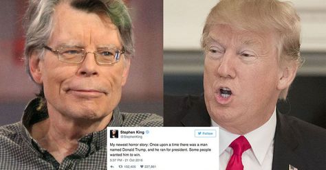 #World #News  38 times Stephen King absolutely slammed Donald Trump on Twitter  #StopRussianAggression #lbloggers @thebloggerspost Humour, Steven King Quotes, Stephen King Quotes, Steven King, King Book, Favorite Authors, Stephen King, Fangirl, How To Memorize Things