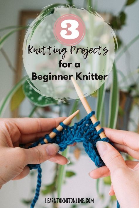 What To Knit For Beginners Ideas, Free Knitting For Beginners, Knitting Crafts For Beginners, Very Easy Knitting Patterns Free, Very Easy Knitting Projects, Knitting Patterns Free Easy Beginner, Fun Easy Knitting Projects, Fun Beginner Knitting Projects, Knitting Project For Beginners