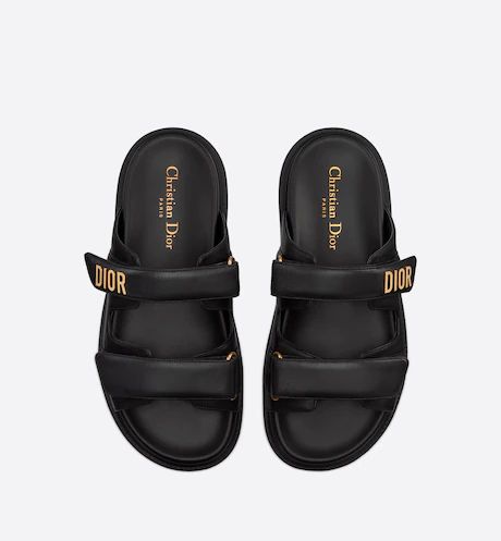 DiorAct Slide Black Lambskin | DIOR Dior Slides, Dior Sandals, Mode Zara, Shoes Heels Classy, Fashion Slippers, Dior Shoes, Christian Dior Couture, Girly Shoes, Swag Shoes