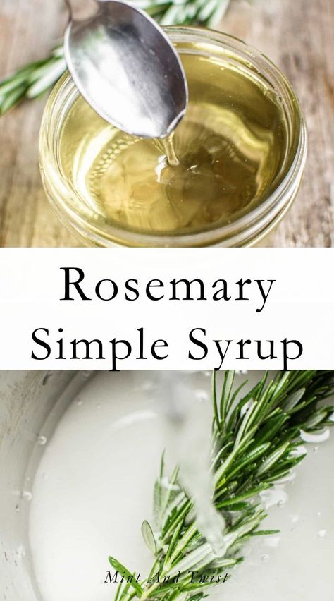 This rosemary simple syrup recipe is deliciously flavored and so easy to make. With its herbal spin, it’s a wonderful addition to many cocktails and other cold drinks. This rosemary simple syrup recipe is delicious and so easy to make. It gives a herbal spin and is a great addition to many drinks. A flavored simple syrup like this is a great way to concentrate a taste. Rosemary, with its unique herbal flavor, pairs well with blueberry and citrus flavors. Crockpot Turkey Tenderloin, Flavored Simple Syrup, Cozy Hot Drinks, Rosemary Cocktail, Simple Syrup Recipe, Simple Syrup Cocktails, Rosemary Syrup, Rosemary Recipes, Mulled Wine Recipe