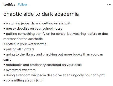 Aesthetic Tumblr Account, Chaotic Academia Tumblr, Chaotic Academia Things, Hedonistic Aesthetic, Dark Chaotic Academia, Chaotic Dark Academia, Punk Academia Aesthetic, Types Of Academia, Dark Academia Tumblr