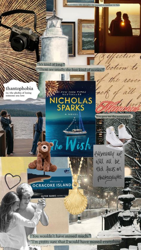 Nicholas Sparks, The Wish Nicholas Sparks, Nicholas Sparks Aesthetic, Sparks Aesthetic, Nicholas Sparks Movies, Nicholas Sparks Books, Romantic Books, Book Show, Pride And Prejudice