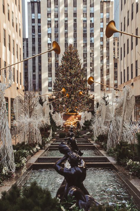 Natal, New York Natale, New York Noel, Photographie New York, Christmas Nyc, Rockefeller Center Christmas Tree, Rockefeller Center Christmas, New York City Christmas, Christmas In New York