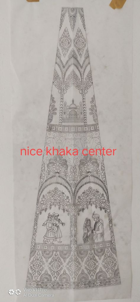 Nice khaka center mobile 9833849630 Lehenga Khaka Design, Kali Design, Aari Design, Happy New Year Pictures, Design Pattern Art, Lengha Choli, Braid Patterns, Border Embroidery Designs, Bridal Dress Fashion