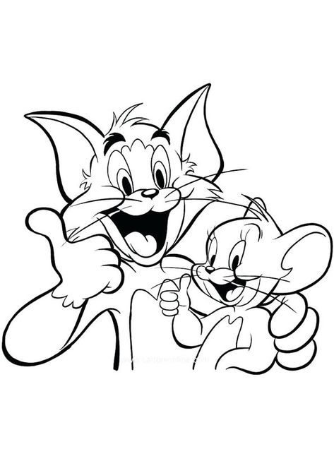 Tom And Jerry Coloring Pages, Tom And Jerry Coloring, Tom A Jerry, Tom And Jerry Drawing, Tom I Jerry, Tom Ve Jerry, Desenho Tom E Jerry, Tom And Jerry Pictures, Disney Character Drawings