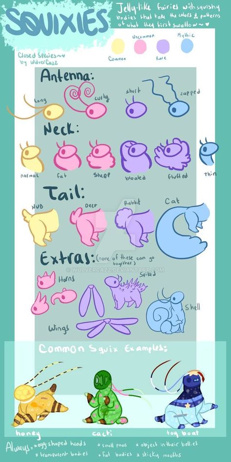 Animal Challenge Drawing, Different Species Oc, Made Up Species Drawing, Cute Animal Tutorial Drawing, Create A Animal Drawing Challenge, Made Up Animal Species Drawings, Original Species Design, Animal Art Challenge, Closed Species Traits