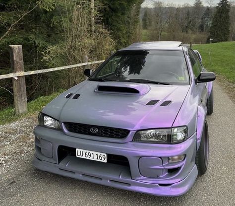 Subaru GC8 | Best jdm cars, Sports cars luxury, Pimped out cars Purple Automotive Paint, Purple Wrap Car, Purple Car Wraps, Periwinkle Car, Purple Car Wrap, Car Wrap Colors, Cool Car Wraps, Wrapped Cars, Subaru Gc8