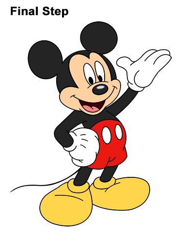 Draw Mickey Mouse Full Body Mickey Mouse Art Draw, How To Draw Mickey Mouse, Mickey Mouse Painting, Mickey Mouse Drawing, Mickey Mouse Kunst, Draw Mickey Mouse, Mickey Mouse Crafts, Mickey Mouse Drawings, Mickey Mouse Images