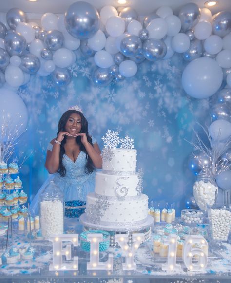 Sweet 16 Winter Theme, Sweet 16 Cinderella Theme, Quinceanera Winter Wonderland, Sweet 16 Party Planning, Sweet 16 Winter Wonderland, Sweet 16 Winter, Cinderella Sweet 16, Winter Wonderland Party Theme, Sweet 16 Party Themes