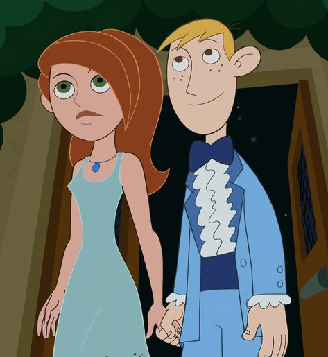 Kim Possible And Ron Stoppable, Kim Possible And Ron, Ron Stoppable, Kim And Ron, Disney Ships, Disney Nerd, Kim Possible, Old Cartoons, Couple Cartoon
