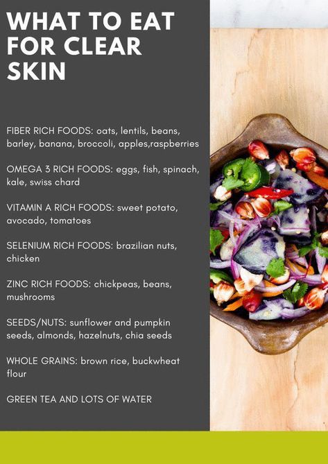Eat For Clear Skin, Collagen Foods, Selenium Rich Foods, Food For Acne, Hormonal Acne Diet, Foods For Clear Skin, Healthy Skin Diet, Zinc Rich Foods, Clear Skin Diet