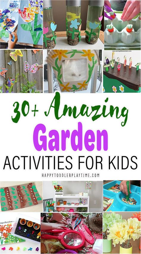 Infant Garden Activities, Spring Theme Toddler Activities, Plant Art Activities For Preschool, Garden Theme Activities For Toddlers, Flower Preschool Activities, Garden Themed Crafts, Activities For Spring, Toddler Garden, Garden Crafts For Kids