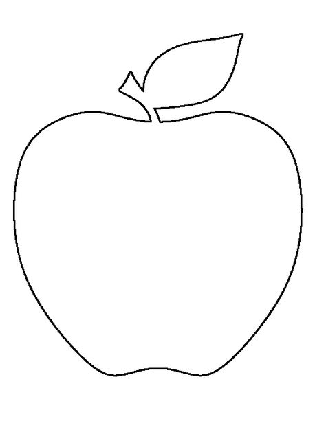 Apple pattern. Use the printable outline for crafts, creating stencils, scrapbooking, and more. Free PDF template to download and print at http://patternuniverse.com/download/apple-pattern/ Operation Costume Pieces Template, Apple Cut Out Template, Apple Paper Crafts, Apple Pattern Printable, Apple Template Free Printable, Apple Stencil, Operation Costume, Apple Art Projects, Apple Printable