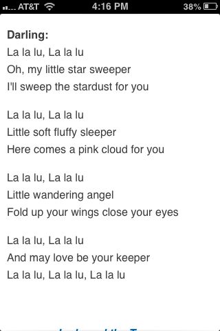 The words to the lullaby Darling sings her baby on Lady and the Tramp. {my favorite movie} I will sing my baby this one day(:...piggyback by me...I sang this to my baby.  Beautiful!  Celebrating her 18th birthday in Disneyland! Baby Lullaby Lyrics, Childhood Songs, Lullaby Lyrics, Disney Lyrics, Lullaby Songs, Baby Lullabies, Nursery Songs, Sleepy Time, Nice Quotes
