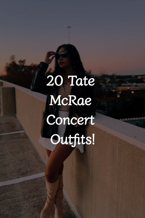 Create a simple yet cute and aesthetic outfit for a Tate McRae concert that will make you stand out in the crowd and steal the spotlight. Let your style speak volumes as you dance the night away at this must-see event. Tate Mcrae Concert Outfits Think Later, Concert Outfit Tate Mcrae, Tate Mcrae Outfits Concert Ideas, Tate Macre Concert Outfits, Rate Mcrae Concert Outfit, Tate Mcrae Concert Outfit, Concert Outfit Pop Music, What To Wear To A Tate Mcrae Concert, Tate Mcrae Aesthetic Outfits