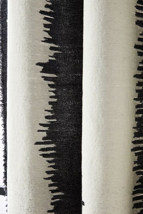 Cream And Black Curtains, Moody Dining Room Curtains, Black And White Curtains Living Room, Black Teen Bedroom, Curtains With Pattern, Bedroom Curtains Master, Masculine Shower Curtain, Patterned Curtains Bedroom, Black Curtains Living Room