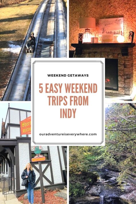 Are you searching for a fun, family weekend getaway? Or maybe a cheap but romantic weekend getaway idea for couples? Here are 5 unique and affordable weekend getaways, all just a few hours or less from Indianapolis, Indiana. #weekendgetaway #midwest #vacationideas Midwest Weekend Getaways, Cheap Weekend Getaways, Weekend Getaway Ideas, Midwest Vacations, Weekend Getaways For Couples, Weekend Family Getaways, Couples Weekend, Indiana Travel, Best Weekend Getaways