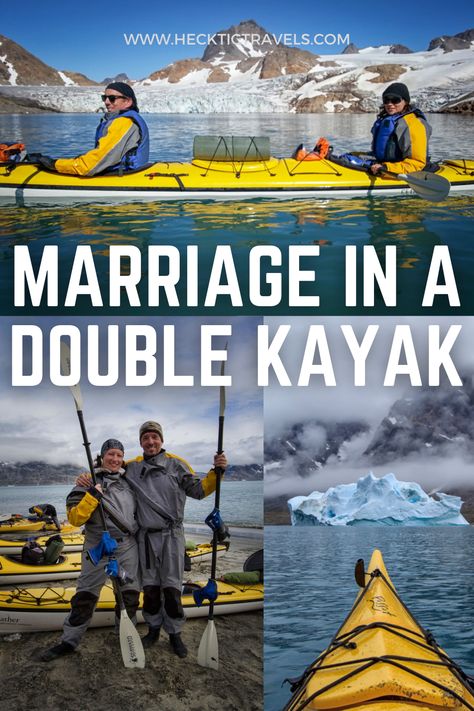 We typically work quite well together, until we are put in a double kayak. Travel, Kayaks, Honeymoon Destinations, Romantic Travel, Double Kayak, Couples Travel, Romantic Destinations, Travel Couple, Kayaking