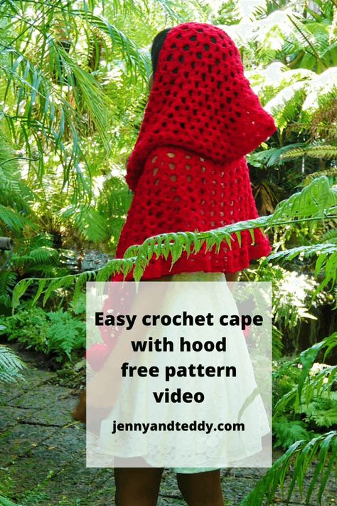 Crochet Cape With Hood Free Pattern, Amigurumi Patterns, Crochet Fairy Hood Free Pattern, Crochet Hooded Cloak Pattern, Crochet Cape Shawl Pattern Free, Easy Crochet Capelet Free Pattern, Pixie Hood Crochet Pattern Free, Crochet Shawl With Hood Free Pattern, Crochet Cloak With Hood