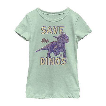 This crew neck t-shirt is the perfect relaxed style for your little or big girl, featuring a graphic inspired by Jurassic World. Cut for a loose fit, it's made from soft cotton-jersey so she'll remain comfortable in and out of the classroom.Character: Jurassic WorldClosure Type: Pullover HeadFit: Regular FitNeckline: Crew NeckSleeve Length: Short SleeveApparel Length: 20 InchesFiber Content: 60% Cotton, 40% PolyesterFabric Description: KnitCare: Machine WashCountry of Origin: Imported Knit Wallpaper, Jurassic Park T Shirt, Petite Knit, Dinosaur Tee, Dino Shirt, Large Shirts, Graphic Shirt, Jurassic World, Jurassic Park