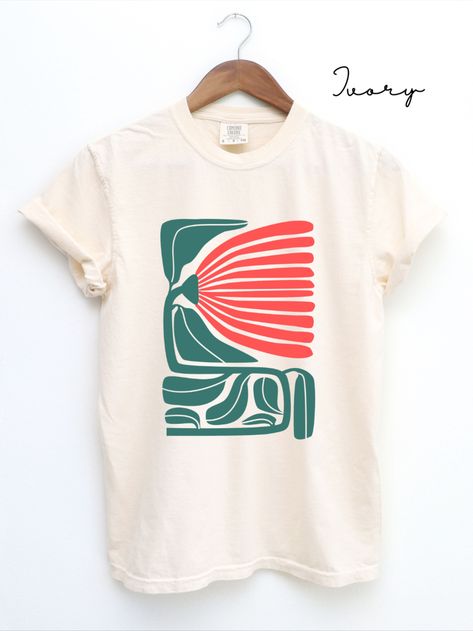 Block Print Tee Shirt, Colorful Tshirt Design, Linocut Tshirt Print, Lino Print Tshirts, T-shirt Prints, 90s Tshirt Design, Tshirt Screen Printing, Tshirt Motive, Linocut Shirt