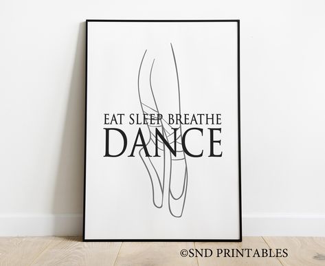 Dance Aesthetic Poster, Dance Room Decor, Ballet Room, Home Dance Studio, Dance Wall Art, Preppy Bedroom, Home Dance, Prima Ballerina, Shared Room