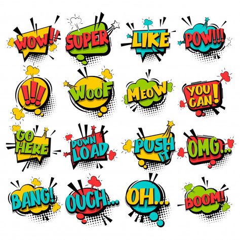 Clown Quotes, Letras Comic, Cartoon Speech Bubble, Comic Pop Art, Pop Art Background, Comic Bubble, Doddle Art, Comic Text, Bubble Quotes