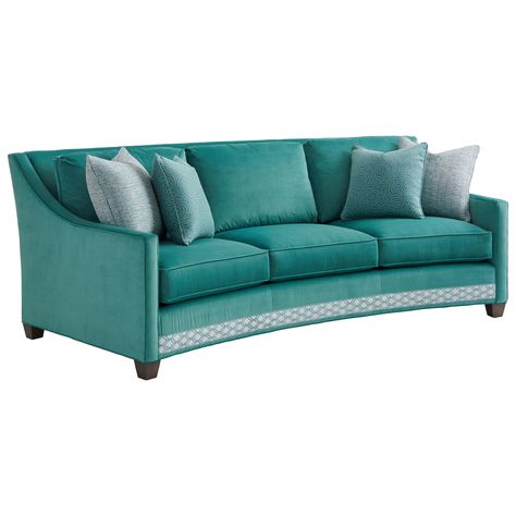 Ariana Valenza Curved Sofa by Lexington at Baer's Furniture Empire Furniture, Lexington Furniture, Lexington Home, Upholstered Panel Bed, Curved Sofa, Living Room Collections, Upholstered Panels, Upholstered Headboard, Room Sofa