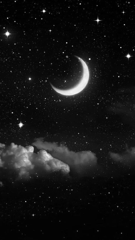 Moon And Stars Wallpaper, Dark Background Wallpaper, Space Phone Wallpaper, Night Sky Wallpaper, Dark And Moody, Tapeta Galaxie, Fotografi Alam Semula Jadi, Star Background, Dark Phone Wallpapers