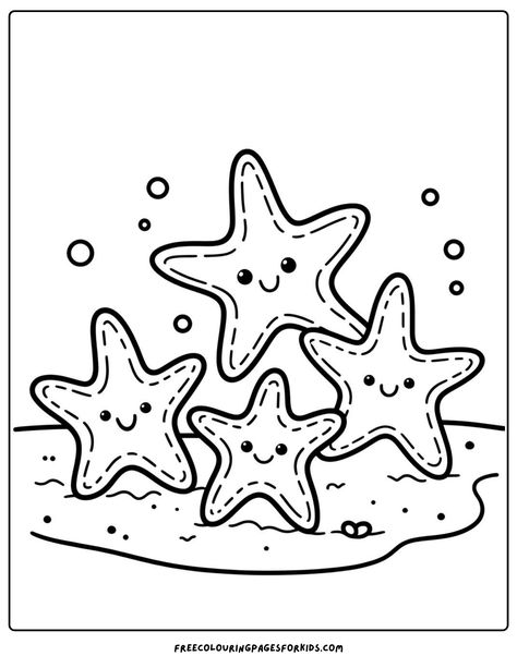 Introducing a special treat for all the young artists out there! Get ready to dive into creativity with a free kids coloring page featuring a friendly group of starfish on the ocean floor. Let your imagination run wild as you bring these adorable sea creatures to life with your favorite colors. Download your free coloring page now and embark on an underwater adventure of artistic fun! Underwater Colouring Pages, Aquarium Coloring Page, Under Water Coloring Pages, Crab Coloring Page Free Printable, Ocean Themed Coloring Pages, Ocean Animal Coloring Pages Free, Under The Sea Drawing Ideas, Ocean Coloring Pages Free Printable, Ocean Life Coloring Pages