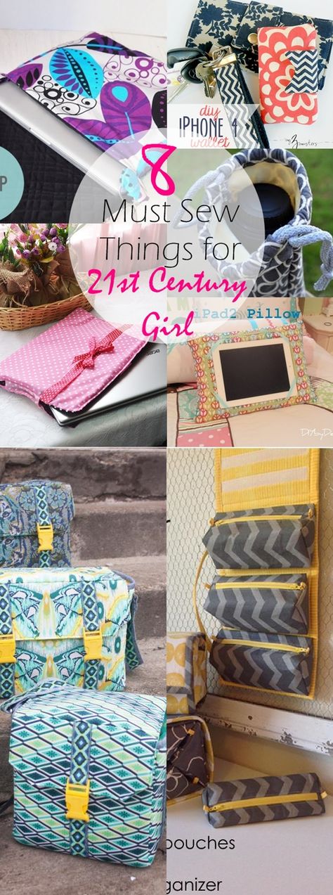 8 Must Sew Things for 21st Century Girl | things to sew for girls | fabric gifts to sew | things to sew for teens | teen girls sewing projects Tela, Patchwork, 21st Century Girl, Girls Sewing Projects, Iphone Diy, Trendy Sewing Projects, Sewing Projects Clothes, Beginner Sewing Projects Easy, Diy Pillows