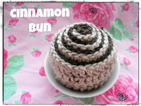 Amigurumi Patterns, Crochet Cinnamon Roll, Kids Play Food, Tasty Sweets, Crochet Cake, Bun In The Oven, Cinnamon Bun, Honey Buns, Cake Craft