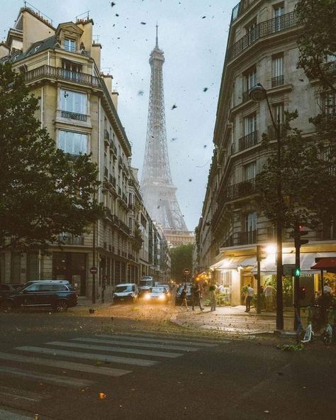 Rainy Day In Paris, France 🤍🇫🇷 📸: [instagram.com/evenskild] France, Nature, Paris France, Rainy Paris, Paris Aesthetic, Windy City, City Aesthetic, Rainy Days, Rainy Day