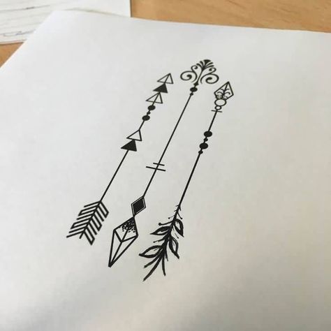 Simple Arrow Tattoos With Black and Grey Ink    #Uncategorized Three Arrow Tattoo, Three Arrows Tattoo, Arrow Tattoo Ideas, Arrows Tattoo, Simple Arrow Tattoo, Grey Ink Tattoos, Tattoo Arrow, Targaryen Tattoo, Arrow Designs