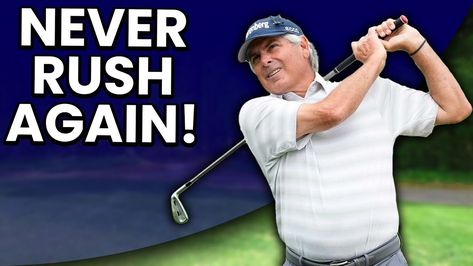 Make a 0% effort golf swing and watch the ball EXPLODE off the club. After doing this golf tip you will hit farther and straighter without working hard. When you try to “muscle up” your golf swing and hit hard, you end up rushing. This causes you to lose distance and hit the ball all [...] The post Never Rush Your Golf Swing Again After Doing This Silky Smooth POWERFUL Move appeared first on FOGOLF - FOLLOW GOLF. Golf Downswing, Golf Swing Mechanics, Fred Couples, Golf Driver Swing, Golf Basics, Beginner Golf, Golf Swing Sequence, Golf Net, Golf Pictures