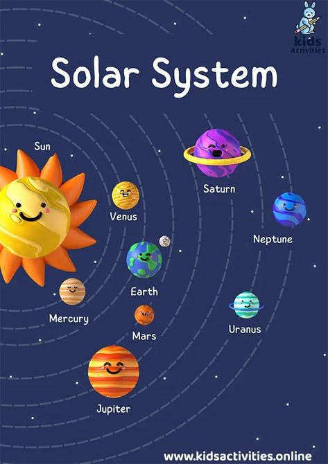 Exploring the Solar System: Free Printable Planets ⋆ Kids Activities Planets Size Comparison, Free Printable Solar System Planets, Kindergarten Planets Activities, Solar System Printables Free, Planets Worksheets For Kids, Solar System For Preschool, Solar System Crafts For Preschool, Solar System Activities For Preschool, Preschool Planets