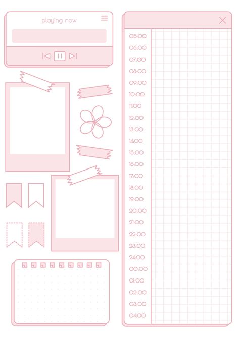 Digital Planner Stickers Pink, Ipad Notes Aesthetic Pink, Goodnotes Cute Stickers, Free Goodnotes Templates Journal, Goodnotes Stickers Pink, Goodnotes Template Aesthetic, Pink Aesthetic Journal Stickers, Kilonotes Sticker, Cute Stickers For Notes