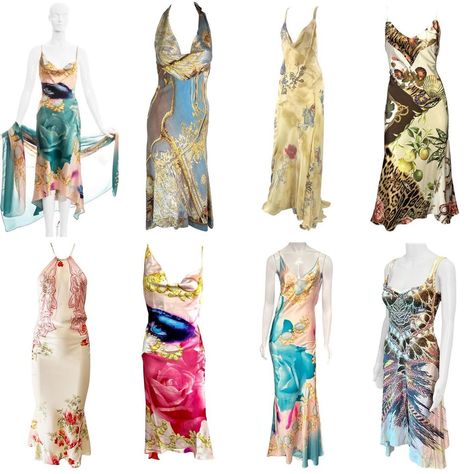 Roberto Cavalli dresses are everything Roberto Cavalli, Dresses, Roberto Cavalli Dress, Cavalli Dress, 2000s Fashion Outfits, Just Cavalli, 2000s Fashion, Fashion Outfits, How To Wear