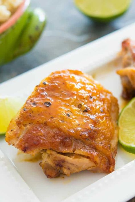 Honey Lime Chicken Thighs #chicken #chickenthighs #easy #recipe #dinner Honey Lime Chicken Thighs, Lime Chicken Thighs, Healthy Baked Chicken Breast, Gourmet Dishes, Chicken Receipes, Honey Lime Chicken, Chicken Thighs Recipe, Thighs Recipe, Easy To Cook Meals